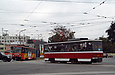 Tatra-T6B5 #4531 27-го маршрута и Tatra-T6A5 #4534 8-го маршрута на площади Защитников Украины