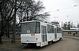 Tatra-T6B5 #4533 в составе системы #4534-4533 5-го маршрута на разворотном кольце конечной станции "Проспект Гагарина"