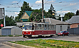Tatra-T6B5 #4535 маршрута 8-Г на повороте с Семиградского въезда на улицу Семиградскую