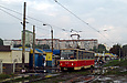Tatra-T6B5 #4541 маршрута 16-Г на улице Героев труда возле одноименной станции метро