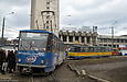 Tatra-T6B5 #4543 и #4534 5-го маршрута на конечной станции "Южный вокзал"