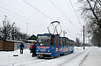 Tatra-T6B5 #4543 8-го маршрута на Салтовском шоссе перед перекрестком с проспектом 50-летия СССР