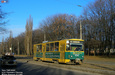 Tatra-T6B5 #4547 5-го маршрута на улице Морозова между остановками "парк имени Артема" и "аллея Славы"