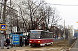 Tatra-T6B5 #4551 8-го маршрута на площади Защитников Украины