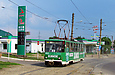 Tatra-T6B5 #4552 маршрута 27-Г на улице Веринской в районе Новохарьковской улицы