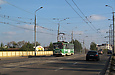 Tatra-T6B5 #4552 27-го маршрута на Московском проспекте следует по Корсиковскому путепроводу