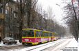Tatra-T6B5 #4554-4553 5-го маршрута на улице Мироносицкой в районе улицы Веснина