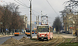 Tatra-T6B5 #4554 8-го маршрута на улице Плехановской в районе улицы Молодой Гвардии