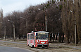 Tatra-T6B5 #4554 8-го маршрута на улице Морозова напротив Парка Артема