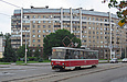 Tatra-T6B5 #4554 5-го маршрута на Московском проспекте возле перекрестка с улицей Юрьевской