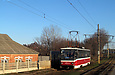 Tatra-T6B5 #4554 маршрута 16-А на пробивке улицы Героев труда в районе улицы Ковпака