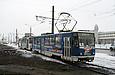 Tatra-T6B5 #4555-4556 8-го маршрута на проспекте Тракторостроителей