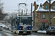 Tatra-T6B5 #4555 16-го маршрута на улице Веринской перед остановкой "Улица Якира"