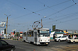 Tatra-T6B5 #4564 16-А маршрута на улице Героев Труда возле одноименной станции метро