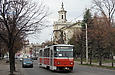 Tatra-T6B5 #4564 8-го маршрута на улице Плехановской возле перекрестка с переулком Сапельника