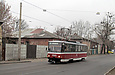 Tatra-T6B5 #4569 27-го маршрута на улице Грековской напротив улицы Галушкинской