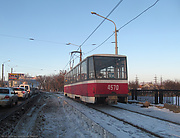 Tatra-T6B5 #4570 маршрута 16-А на Моисеевском мосту