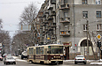 Tatra-T6B5 #4572 5-го маршрута на улице Пушкинской в районе площади Поэзии