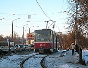 Tatra-T6B5 #4573 маршрута 16-А на Моисеевском мосту