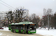 Богдан-Т70117 #3602 2-го маршрута на проспекте Победы разворачивается на одноименной конечной