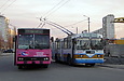 DAC-217E #224 и ЗИУ-682 #206 40-го маршрута на конечной станции "Проспект Победы"
