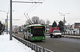 ЛАЗ-Е183А1 #2103 3-го маршрута на проспекте Гагарина возле перекрестка с улицей Молочной