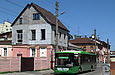 ЛАЗ-Е183А1 #2103 3-го маршрута на улице Кузнечной в районе Плетневского переулка