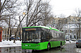 ЛАЗ-Е183А1 #2104 6-го маршрута на конечной станции "Ж/д станция "Основа"