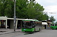 ЛАЗ-Е183А1 #2104 6-го маршрута перед отправлением с конечной станции "Ж/д станция "Основа"