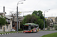 ЛАЗ-Е183А1 #2104 6-го маршрута на проспекте Гагарина в районе улицы Уссурийской