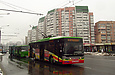 ЛАЗ-Е183А1 #2104 6-го маршрута на улице Вернадского возле станции метро "Проспект Гагарина"
