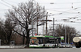 ЛАЗ-Е183А1 #2109 12-го маршрута поворачивает с Белгородского шоссе на улицу Деревянко