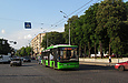 ЛАЗ-Е183А1 #2110 12-го маршрута на улице Сумской возле перекрестка с улицей Скрыпника