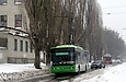ЛАЗ-Е183А1 #2110 3-го маршрута на улице Ньютона между улицей Троллейбусной и проспектом Гагарина