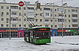 ЛАЗ-Е183А1 #2111 35-го маршрута перед отправлением с конечной станции "Улица Одесская"
