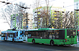ЛАЗ-Е183А1 #3401 46-го маршрута и  #3406 45-го на Московском проспекте