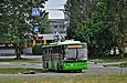 ЛАЗ-Е183А1 #3403 34-го маршрута на улице Блюхера на повороте на улицу Барабашова