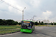 ЛАЗ-Е183А1 #3406 46-го маршрута на круговой развязке бульвара Грицевца и съездов с Окружной дороги