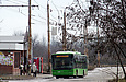ЛАЗ-Е183А1 #3406 46-го маршрута на бульваре Грицевца возле конечной станции "Микрорайон "Горизонт"