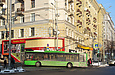 ЛАЗ-Е183А1 #3406 2-го маршрута поворачивает с Павловской площади на улицу Университетскую