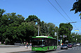 ЛАЗ-Е183А1 #3407 2-го маршрута на улице Сумской напротив улицы Гиршмана