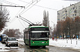 ЛАЗ-Е183А1 #3407 46-го маршрута на бульваре Грицевца в районе улицы Большой Кольцевой