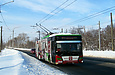 ЛАЗ-Е183А1 #3408 7-го маршрута на Московском проспекте возле перекрестка с улицей Плиточной