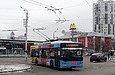 ЛАЗ-Е183А1 #3408 2-го маршрута прибывает на конечную "Станция метро "Научная"