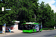 ЛАЗ-Е183А1 #3410 22-го маршрута на улице Академика Проскуры перед отправлением от одноименной остановки