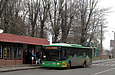 ЛАЗ-Е183А1 #3410 17-го маршрута на улице Чкалова перед отправлением от остановки "ХАИ"