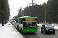 ЛАЗ-Е301D1 #2204 27-го маршрута на проспекте Постышева следует через Григоровский бор