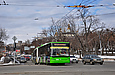 ЛАЗ-Е301D1 #2204 27-го маршрута на Пролетарской площади на пути следования в депо