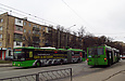 ЛАЗ-Е301D1 #2204 и #2213 27-го маршрута на улице Холодногорской возле станции метро "Холодная Гора"