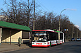 ЛАЗ-Е301D1 #2209 3-го маршрута на проспекте Героев Сталинграда перед отправлением с остановки "Микрорайон 27"